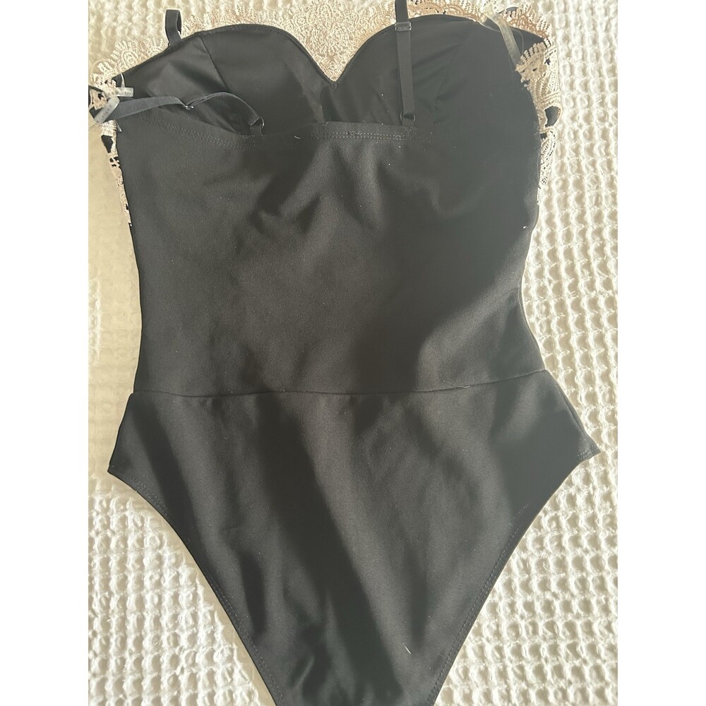 Lingerie Teddy Women’s Black Intimates Sz S By Haute Monde Very Sexy - Picture 5 of 5